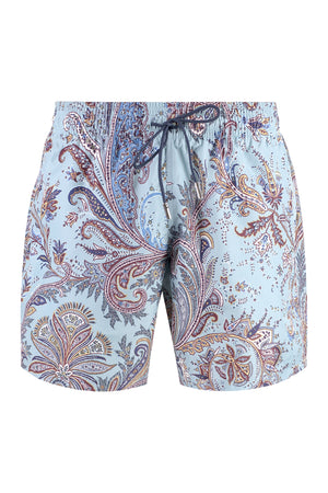 Printed swim shorts-0